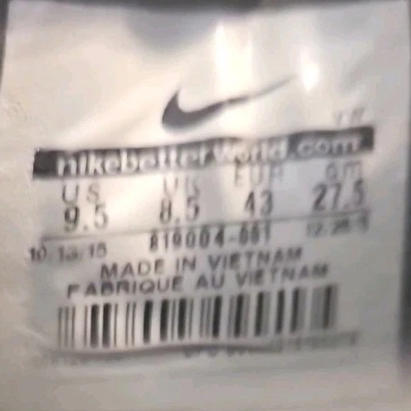 Nike Legend Sneaker 9.5 Blk Beaters Cottagecor Gothic Y2k Boho Normcor [3E] main image 6